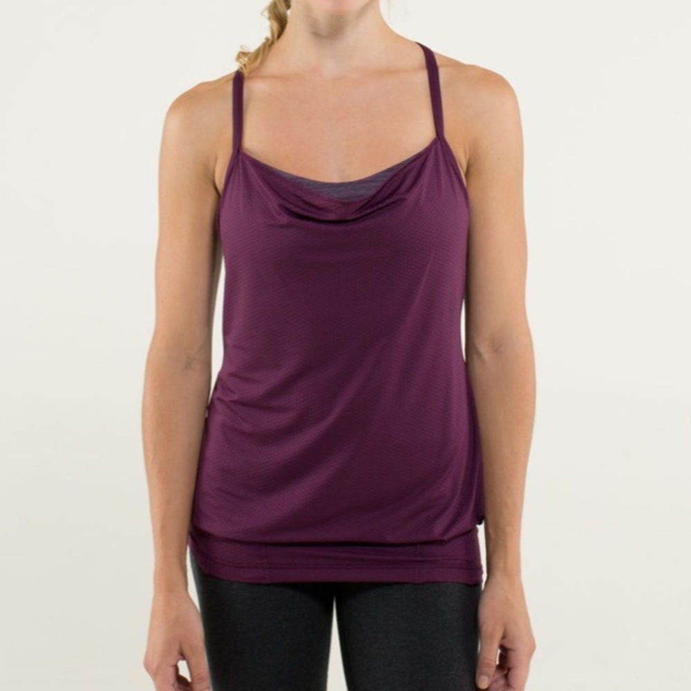 Lululemon C.Y.B Tank in Plum / Wee Are From Space September Plum Activewear
